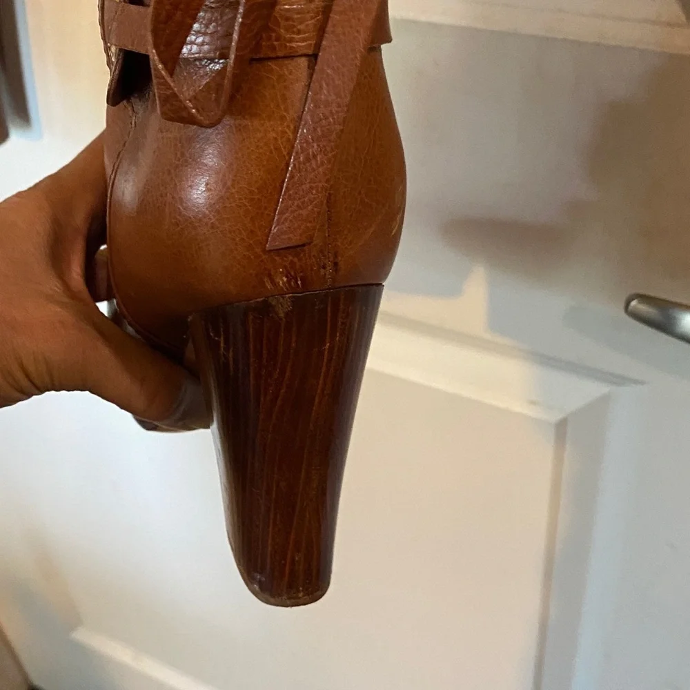 Casadei Brown Leather thigh High Boots size 39